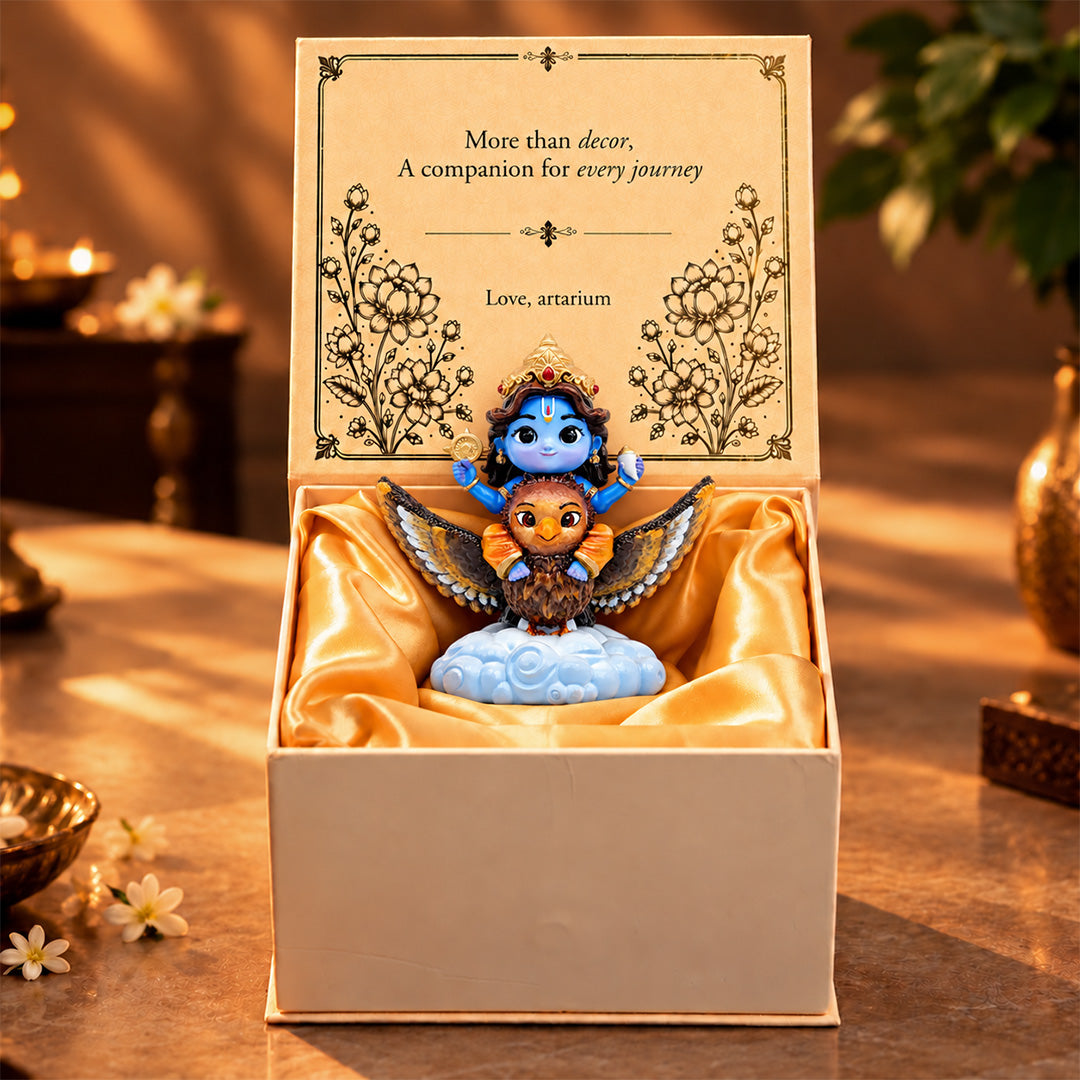 Bal Vishnu Garuda idol with premium packaging